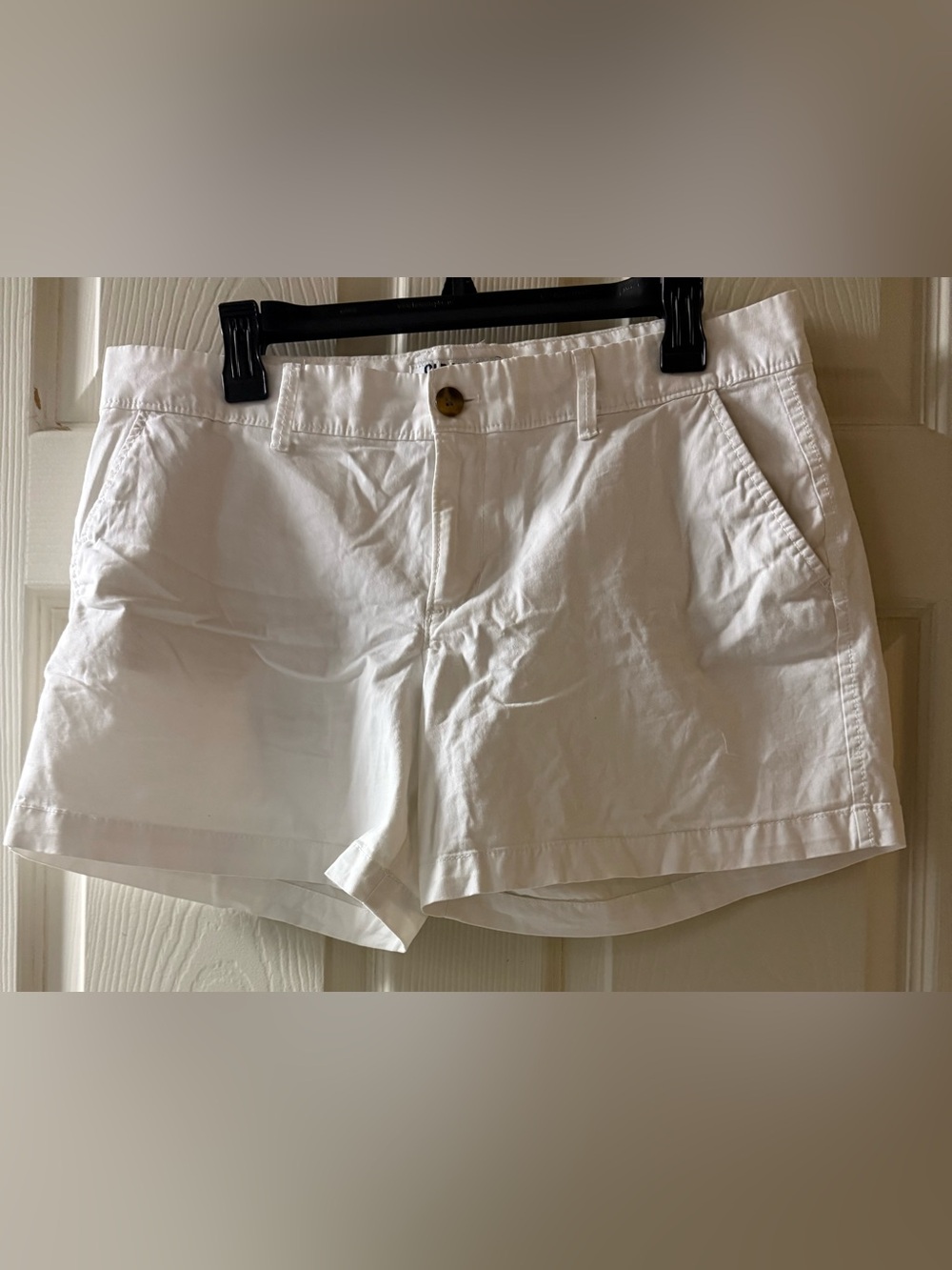 Old Navy White High Waist Cotton Shorts